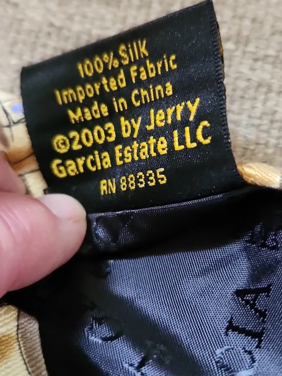 Vintage Jerry Garcia Sun Movement Collection Thirty-Four 100% Silk Tie. - Picture 5 of 6